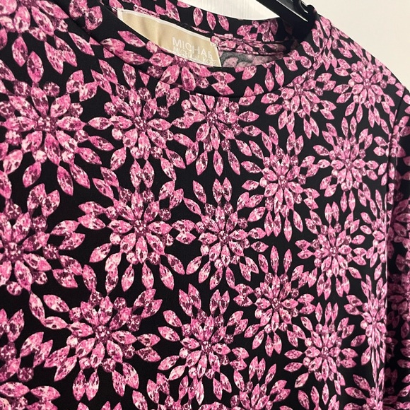 Michael Kors Long Flare Sleeved Jewel Print Dress Size XS - Picture 4 of 4